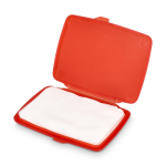 Conjunto de pastilhas de sabão monodose em estojo de plástico 20 unid. cor vermelho segunda vista