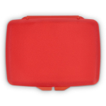 Conjunto de pastilhas de sabão monodose em estojo de plástico 20 unid. cor vermelho quarta vista