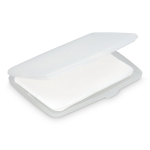 Conjunto de pastilhas de sabão monodose em estojo de plástico 20 unid. cor branco