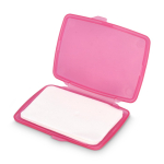 Conjunto de pastilhas de sabão monodose em estojo de plástico 20 unid. cor cor-de-rosa segunda vista