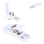 Kit de costura em caixa de plástico com pensos rápido para viagens