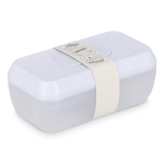 Forma de plástico para cubos de gelo com ejeção por botão cor branco terceira vista
