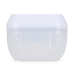 Forma de plástico para cubos de gelo com ejeção por botão cor branco sétima vista