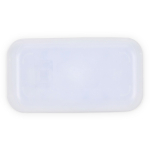 Forma de plástico para cubos de gelo com ejeção por botão cor branco oitava vista