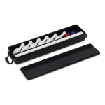 Jogo bowling de mesa com pista dobrável e caixa compacta de arrumação cor preto segunda vista