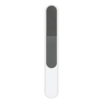 Lima de unhas com design fino e estojo protetor cor branco segunda vista