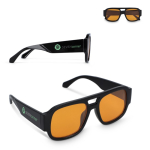 Óculos de sol em plástico reciclado com lentes fumadas e proteção UV400