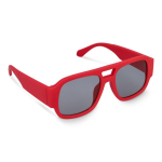 Óculos de sol em plástico duro reciclado com proteção UV400 cor vermelho