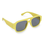 Óculos de sol em plástico duro reciclado com proteção UV400 cor amarelo