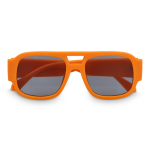 Óculos de sol em plástico duro reciclado com proteção UV400 cor cor-de-laranja segunda vista