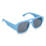 Óculos de sol em plástico duro reciclado com proteção UV400 cor azul-claro