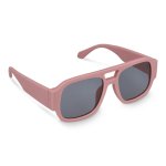 Óculos de sol em plástico duro reciclado com proteção UV400 cor rosa pastel