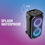 Altifalante portátil com rodas e luzes multicolor Fresh'n Rebel 640W cor preto sétima vista