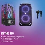 Altifalante portátil com rodas e luzes multicolor Fresh'n Rebel 640W cor preto nona vista
