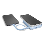 Power bank magnética com carregamento sem fios Fresh'n Rebel 10.000mAh cor azul-claro sexta vista