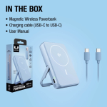 Power bank magnética com carregamento sem fios Fresh'n Rebel 10.000mAh cor azul-claro