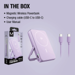 Power bank magnética com carregamento sem fios Fresh'n Rebel 10.000mAh cor lilás