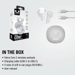 Auriculares sem fios com botões clicáveis Fresh'n Rebel Twins Core 2 cor cinzento-claro nona vista