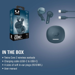 Auriculares sem fios com botões clicáveis Fresh'n Rebel Twins Core 2 cor azul-escuro nona vista