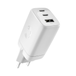 Carregador rápido com tripla porta 1 USB-A e 2 USB-C Fresh'n Rebel 67W cor cinzento-claro segunda vista
