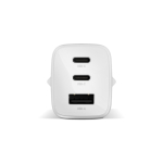 Carregador rápido com tripla porta 1 USB-A e 2 USB-C Fresh'n Rebel 67W cor cinzento-claro