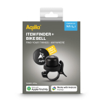 Campainha de bicicleta com localizador oculto para Android e Apple cor preto sétima vista
