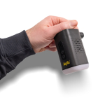 Bomba de ar sem fios recarregável com USB-C 3 em 1 com luz cor preto segunda vista