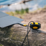 Lanterna de exterior de 300 lúmenes com bateria externa de 10.000 mAh cor preto oitava vista
