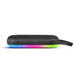 Coluna portátil com pega de transporte e iluminação RGB 8 cores 30 W cor preto terceira vista