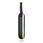 Coluna portátil com pega de transporte e iluminação RGB 8 cores 30 W cor preto quarta vista