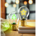 Lâmpada LED decorativa com design de filamento e a pilhas cor amarelo segunda vista conjunto