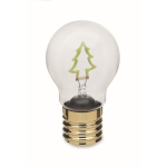 Lâmpada LED decorativa com design de filamento e a pilhas cor verde fluorescente