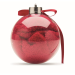 Meias de Natal em poliéster numa bola para árvore de Natal tamanho M cor vermelho segunda vista