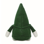 Gnomo decorativo de feltro com barba em poliéster e enchimento algodão cor verde segunda vista