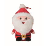 Peluche de Pai Natal em poliéster e bordado com laço para pendurar cor vermelho segunda vista