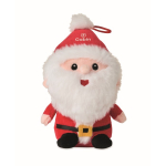 Peluche de Pai Natal em poliéster e bordado com laço para pendurar cor vermelho vista principal segunda vista