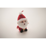 Peluche de Pai Natal em poliéster e bordado com laço para pendurar cor vermelho vista fotografia terceira vista