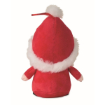 Peluche de Pai Natal em poliéster e bordado com laço para pendurar cor vermelho quarta vista