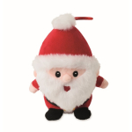 Peluche de Pai Natal em poliéster e bordado com laço para pendurar cor vermelho quinta vista