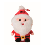 Peluche de Pai Natal em poliéster e bordado com laço para pendurar cor vermelho vista principal