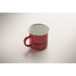 Caneca metálica esmaltada com Pai Natal e caixa de oferta 300ml cor vermelho segunda vista fotografia