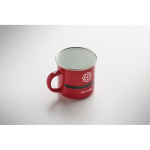 Caneca metálica esmaltada com Pai Natal e caixa de oferta 300ml cor vermelho vista principal