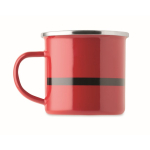 Caneca metálica esmaltada com Pai Natal e caixa de oferta 300ml cor vermelho quinta vista