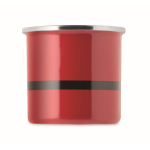 Caneca metálica esmaltada com Pai Natal e caixa de oferta 300ml cor vermelho sexta vista