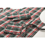 Conjunto de cozinha em algodão aos quadrados 200 g/m² cor multicolor vista fotografia terceira vista