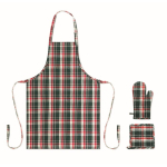 Conjunto de cozinha em algodão aos quadrados 200 g/m² cor multicolor