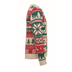 Camisola de Natal de malha 100% acrílica com tamanho único S-M cor bege segunda vista
