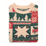 Camisola de Natal de malha 100% acrílica com tamanho único S-M cor bege quarta vista