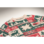 Camisola de Natal de malha 100% acrílica com tamanho único S-M cor bege vista fotografia quinta vista