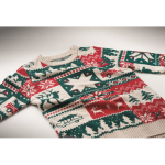 Camisola de Natal de malha 100% acrílica com tamanho único S-M cor bege vista fotografia oitava vista